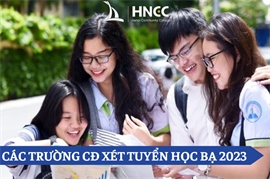 Cập nhật các trường Cao đẳng xét tuyển học bạ ở Hà Nội 2023 ( Mới nhất)