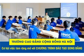 [kenhtuyendsinh.vn] Trường Cao đẳng Cộng đồng Hà Nội: Cơ hội việc làm rộng mở với chương trình đào tạo song bằng