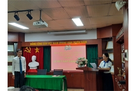 Lễ kết nạp Đảng viên mới thuộc Chi bộ 1  - Đảng ủy Trường Cao đẳng Cộng đồng Hà Nội