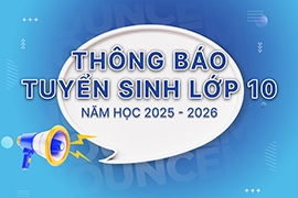 Thông báo tuyển sinh THPT lớp 10 năm 2025