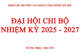 ĐẠI HỘI CÁC CHI BỘ TRỰC THUỘC ĐẢNG BỘ TRƯỜNG CAO ĐẲNG CỘNG ĐỒNG HÀ NỘI NHIỆM KỲ 2025-2027.