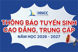 Thông báo tuyển sinh cao đẳng, trung cấp năm 2026